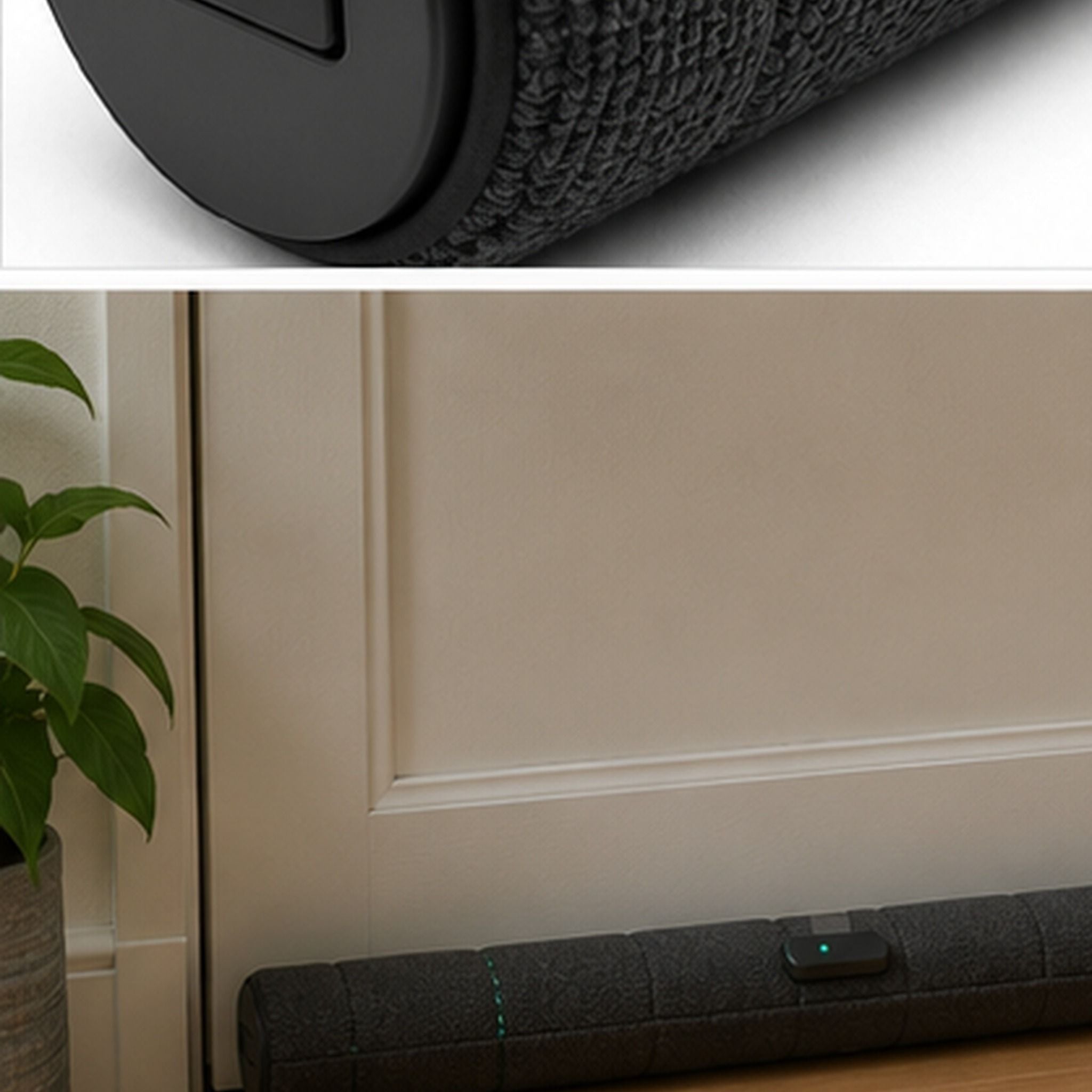 DraftShield Nova – Bas de porte isolant avec indicateur thermique