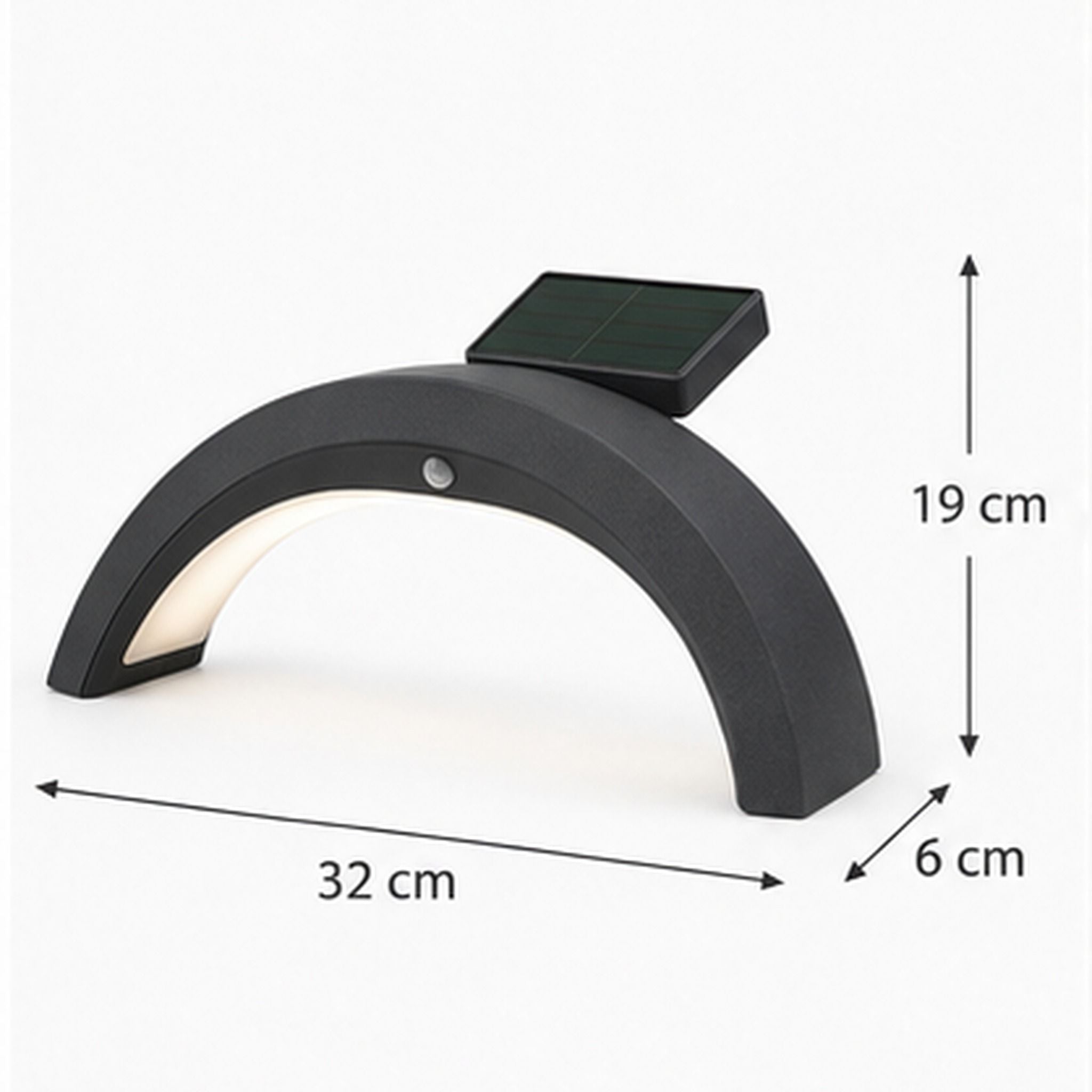 LumiSolar Arc – Lampe solaire de jardin basse consommation