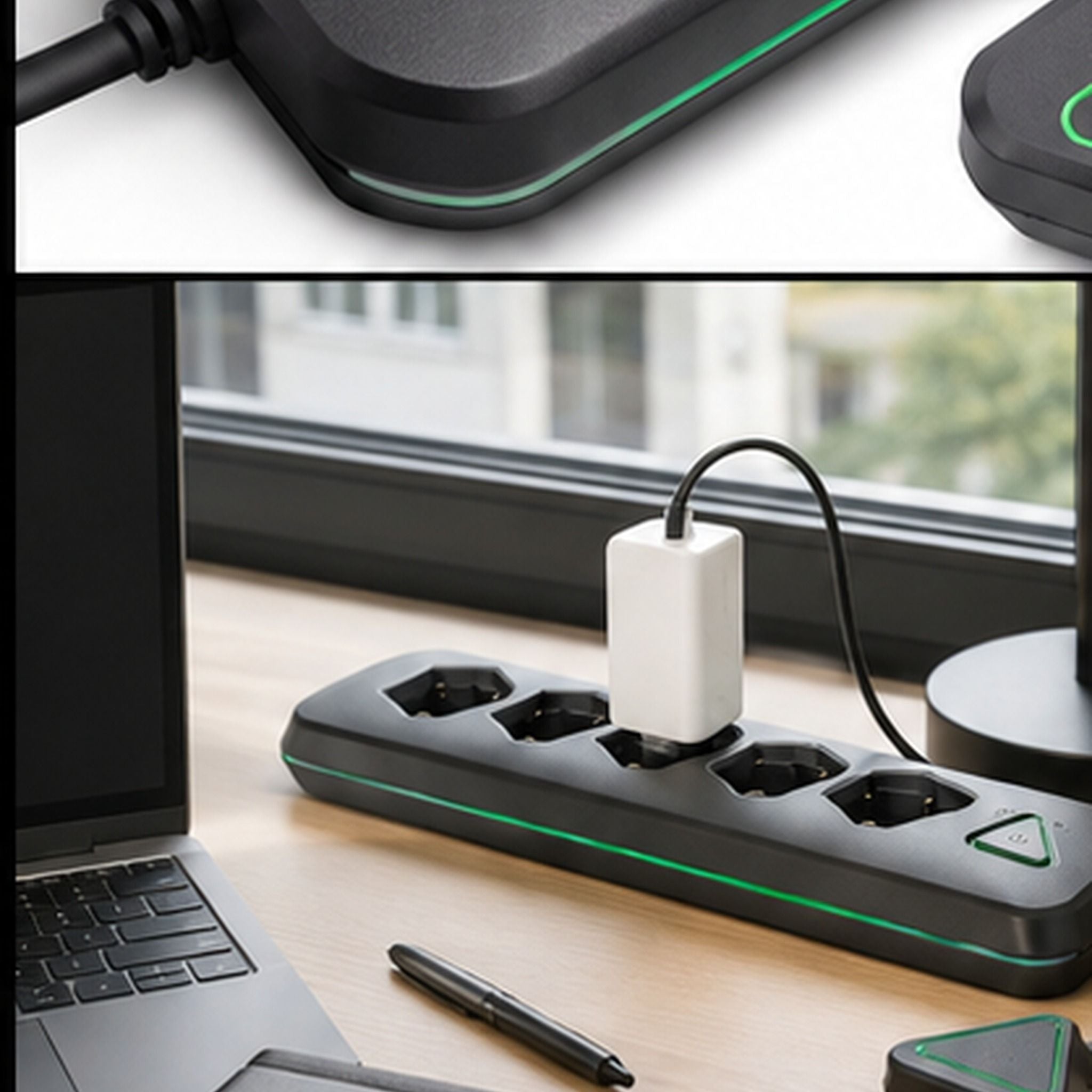 VoltNest C1 – Multiprise organisée 6 prises avec hub de câble